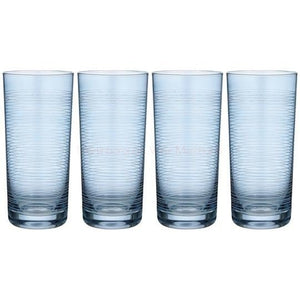 Linear Etched Coloured Highball Tumbler Glasses martinborough-wine-merchants